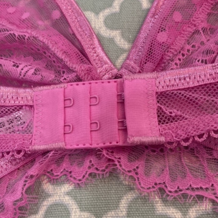 Mentionables Purple Lace Mesh Unlined Bralette 2x Nwt — image 4 of 8